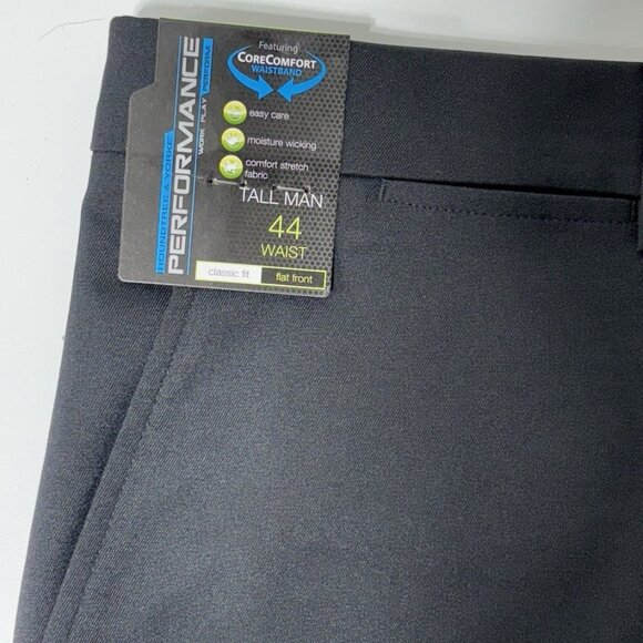 NWT- Roundtree & Yorke Men's Performance Core Comfort Shorts Black Men's Size 44 - Picture 6 of 7